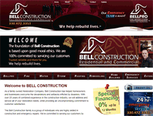 Tablet Screenshot of bellconstruction.com